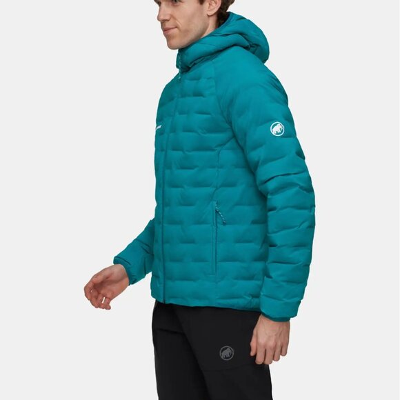 NWT NIB Mammut Sender IN Hooded Jacket, Men's Small Deep Teal - Picture 3 of 5